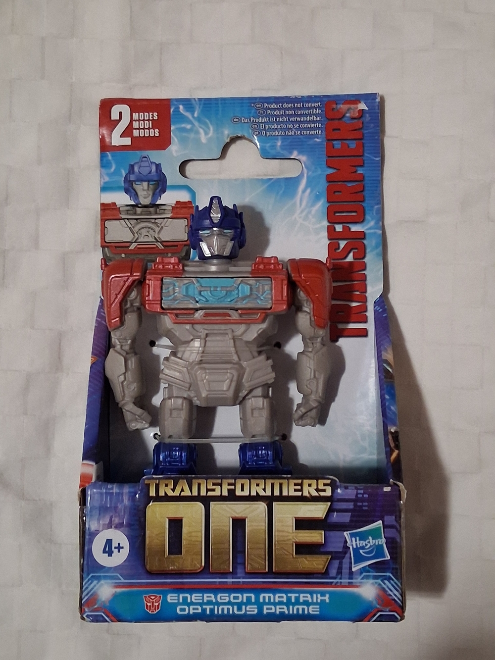 Hasbro Transformers One Energon Matrix Optimus Prime - Gray, Red & Blue